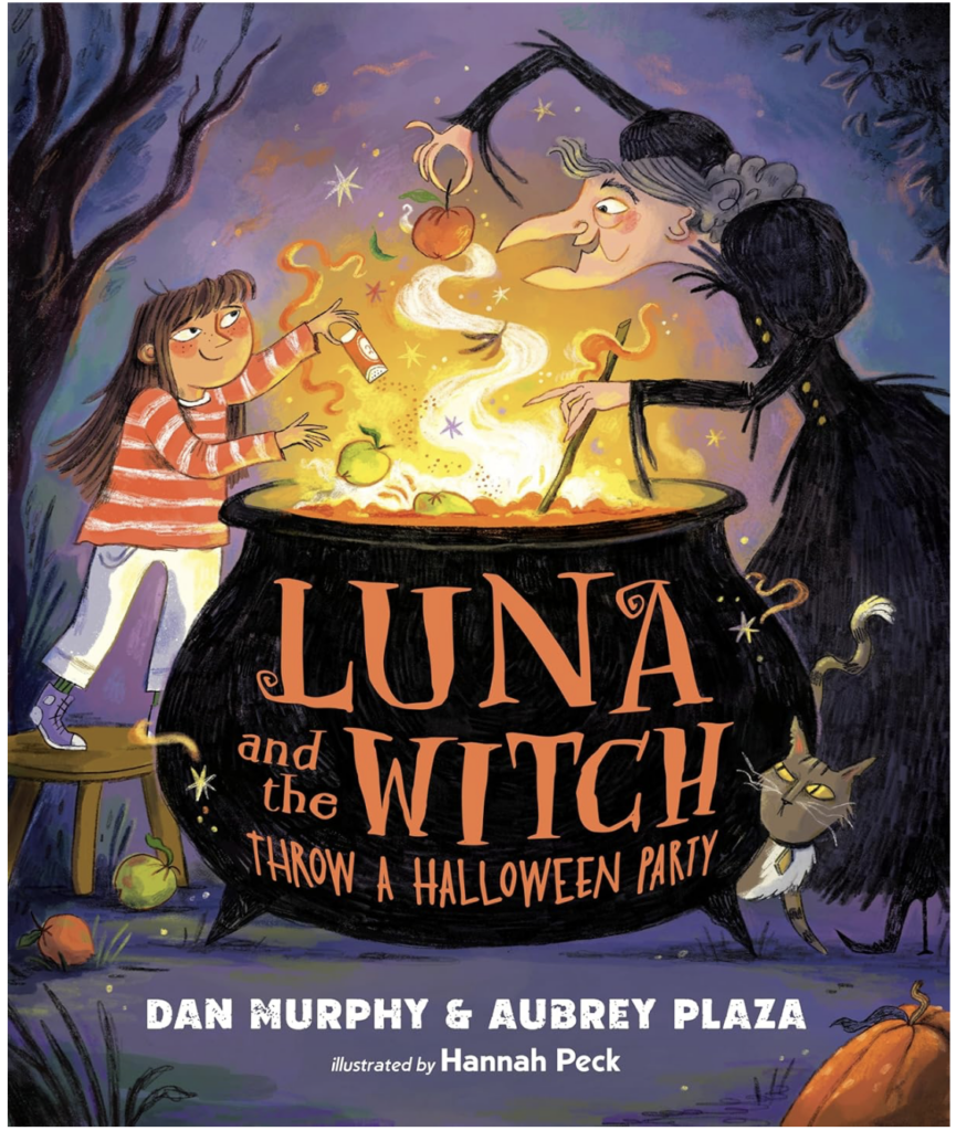 luna and the witch throw a halloween party book